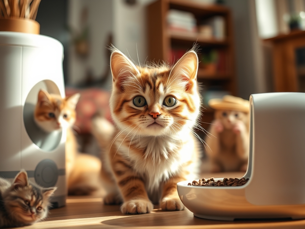 automatic cat feeder for anxious cats - automatic cat feeders guide hero image