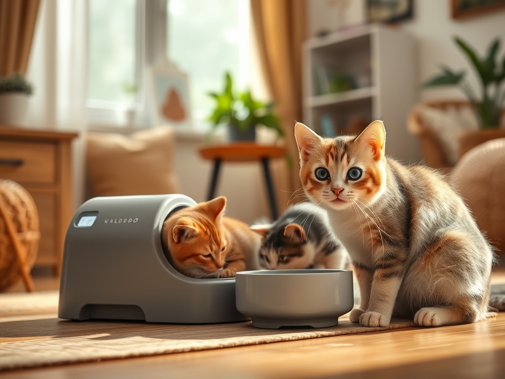 automatic cat feeder for feeding two pets - automatic cat feeders guide hero image