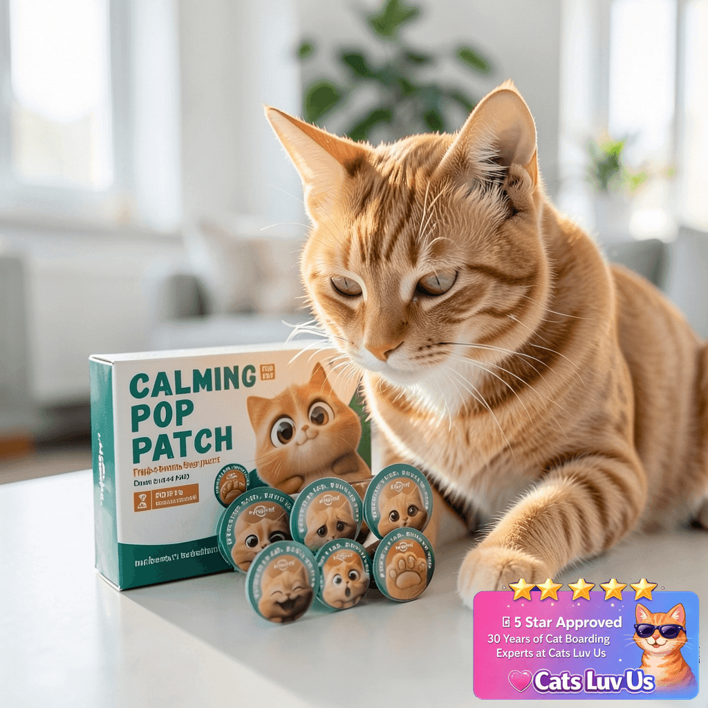 Pawith Calming Pop for Cat – Pheromone Diffuser with cat - professional product lifestyle photo