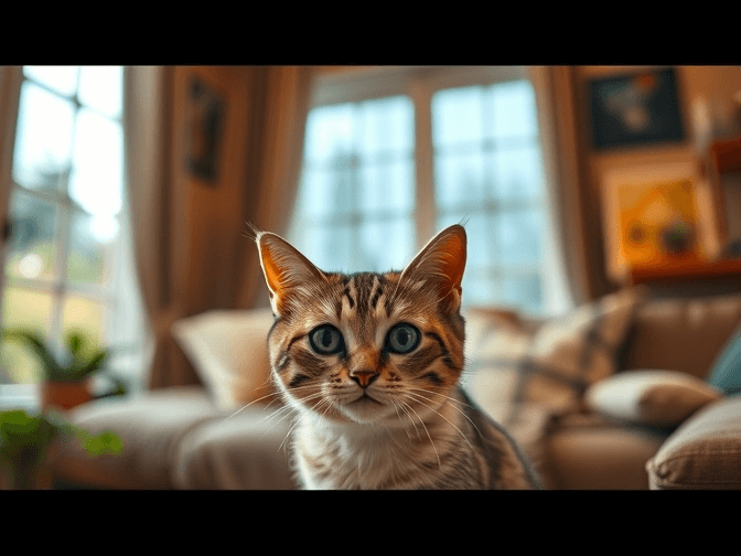 Cat owner reviewing how to calm a cat during thunderstorms options for their pet in 2026