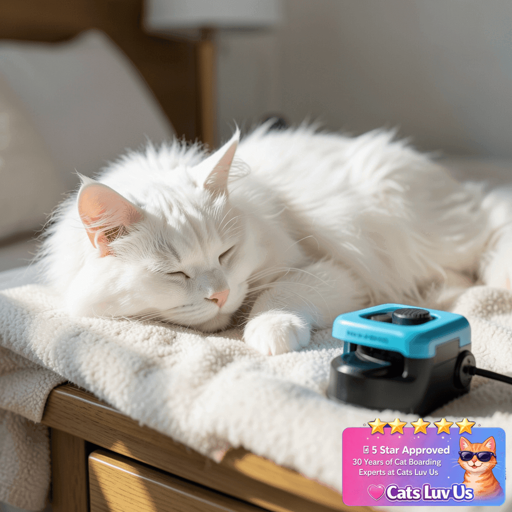AsFrost Upgraded Interactive Cat Toy for Indoor Cats with cat - professional product lifestyle photo