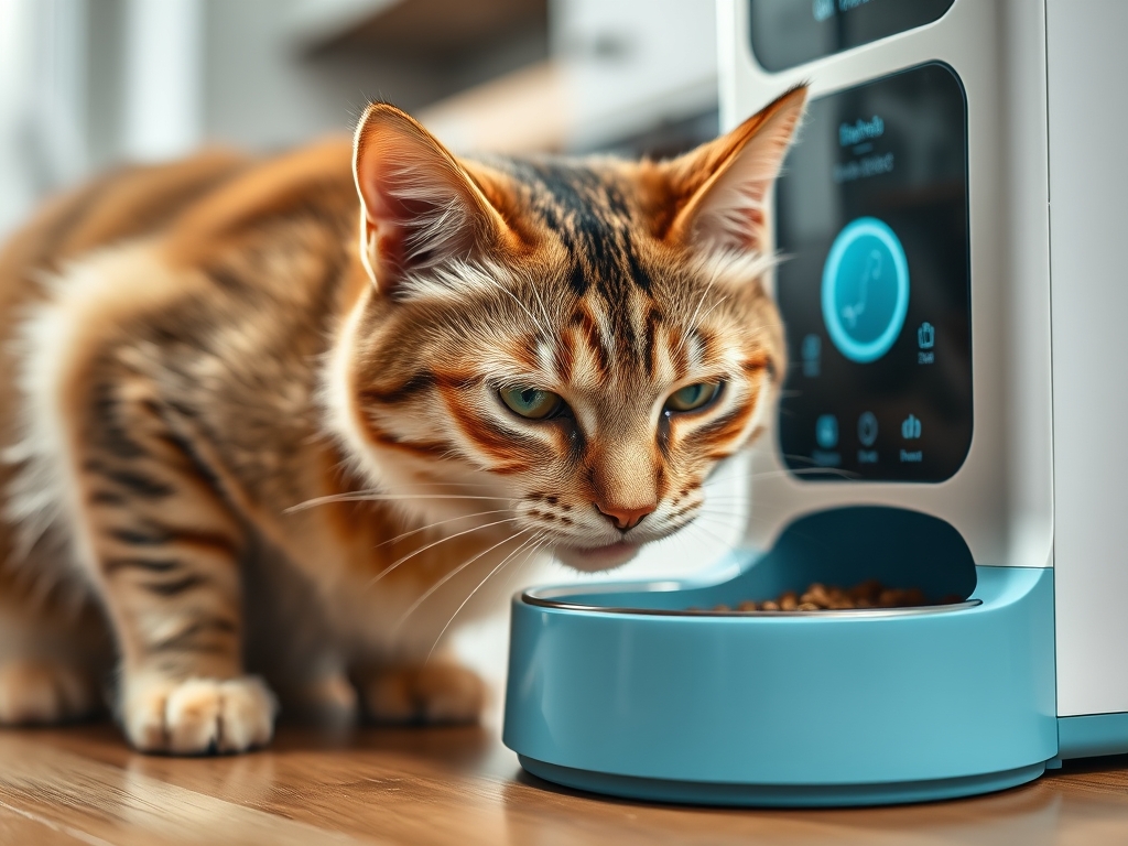 app connected pet food dispenser - cat automatic feeders app control guide hero image
