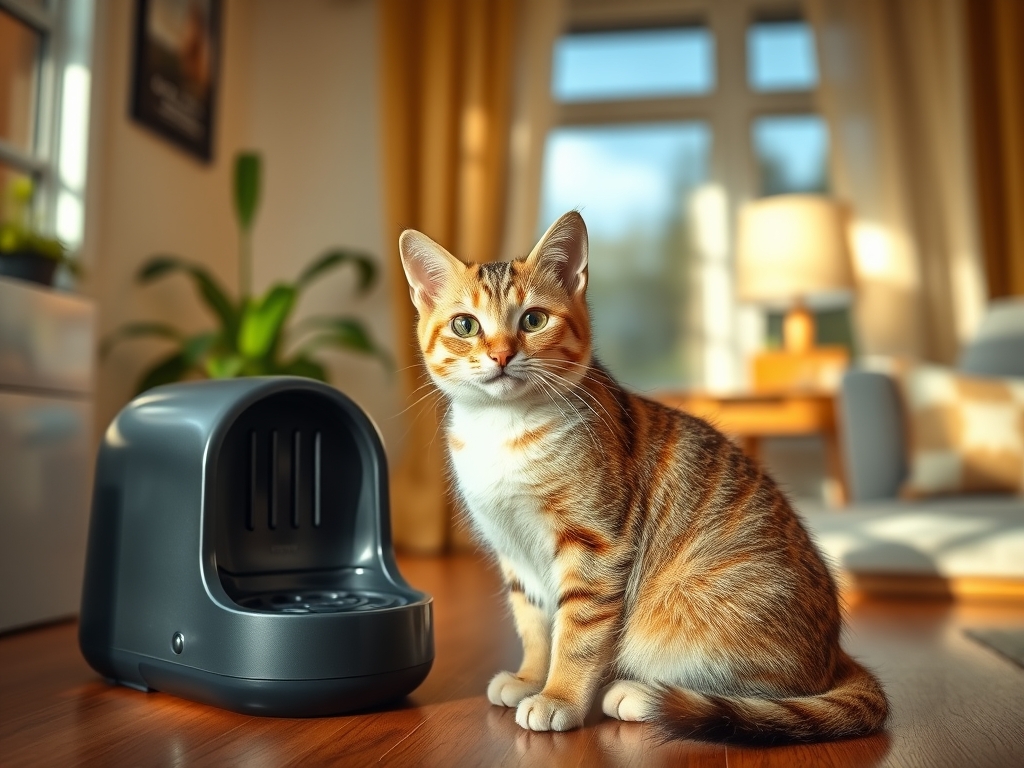 automatic cat feeder with battery backup - cat automatic feeders app control guide hero image