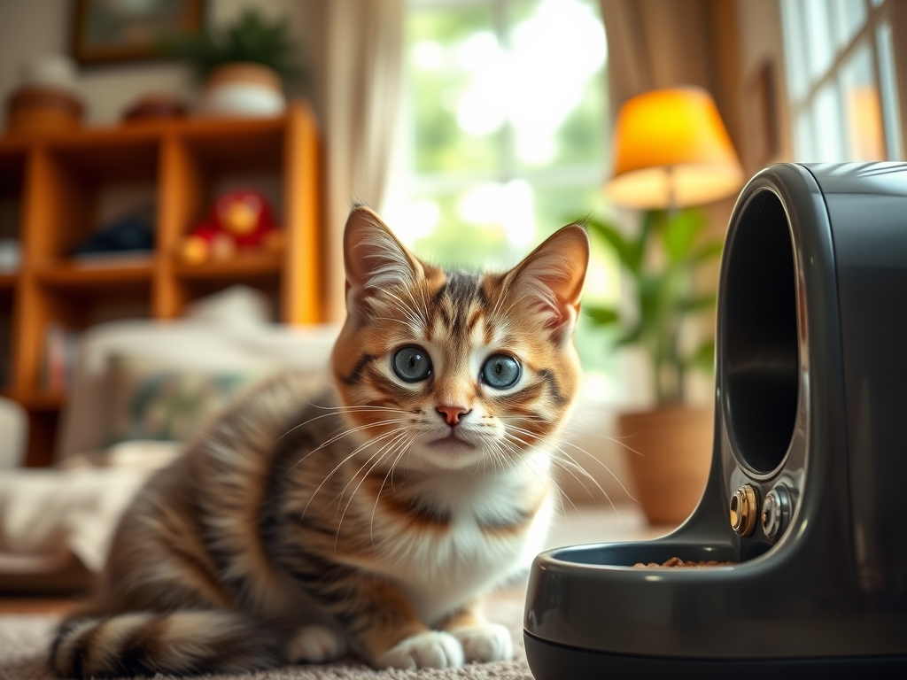 automatic feeder for cats with portion control - cat automatic feeders app control guide hero image