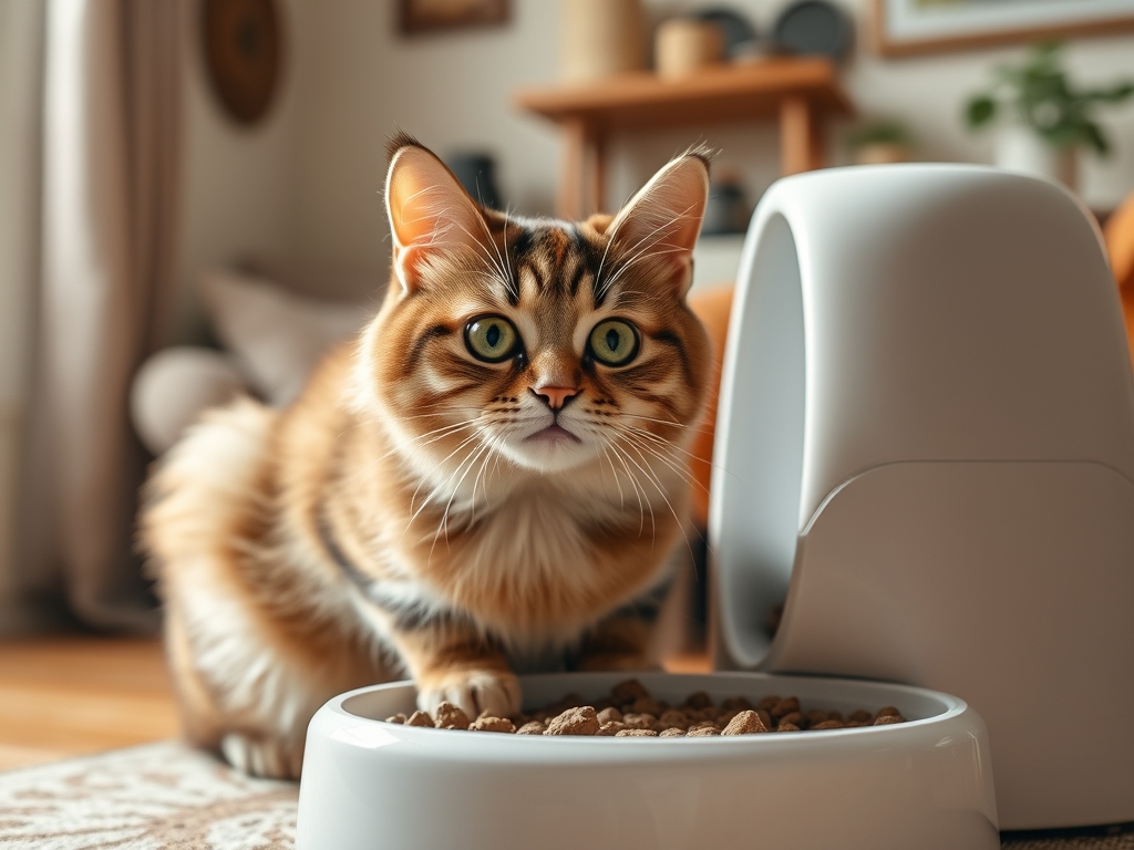 large capacity smart cat feeder - cat automatic feeders app control guide hero image