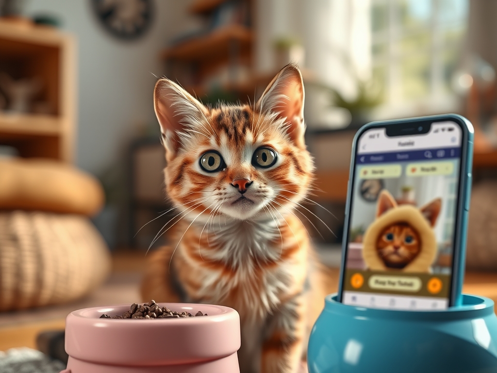 Understanding Costs and Value of Pet Feeders with Smartphone App - cat automatic feeders app control