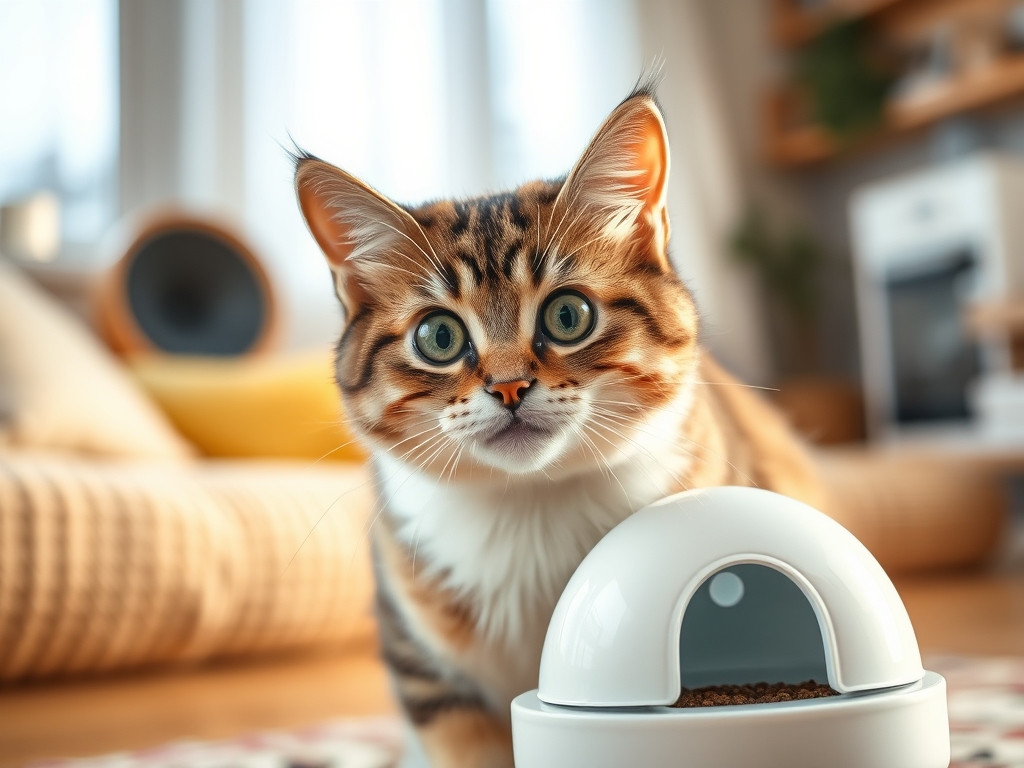 voice recording smart cat feeder - cat automatic feeders app control guide hero image
