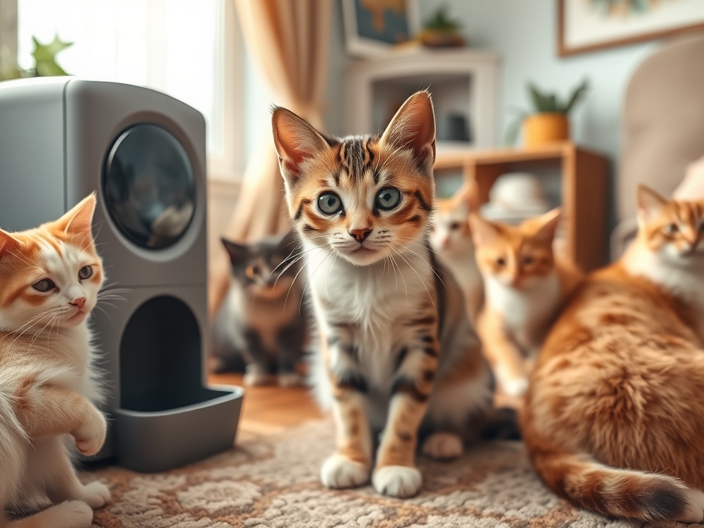 automatic pet feeder for multiple cats - cat automatic feeders multi cat guide hero image