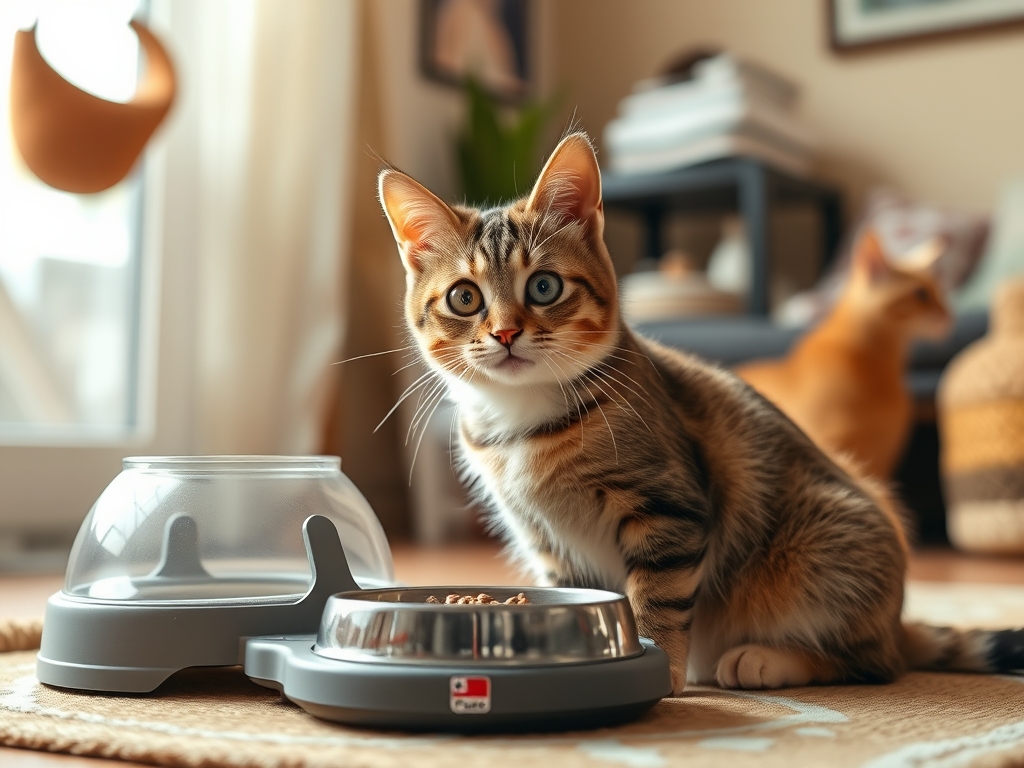 pet feeder with portion control for cats - cat automatic feeders multi cat guide hero image