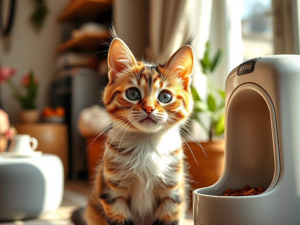 automatic feeder buying guide for picky eaters - cat automatic feeders portion control guide hero image