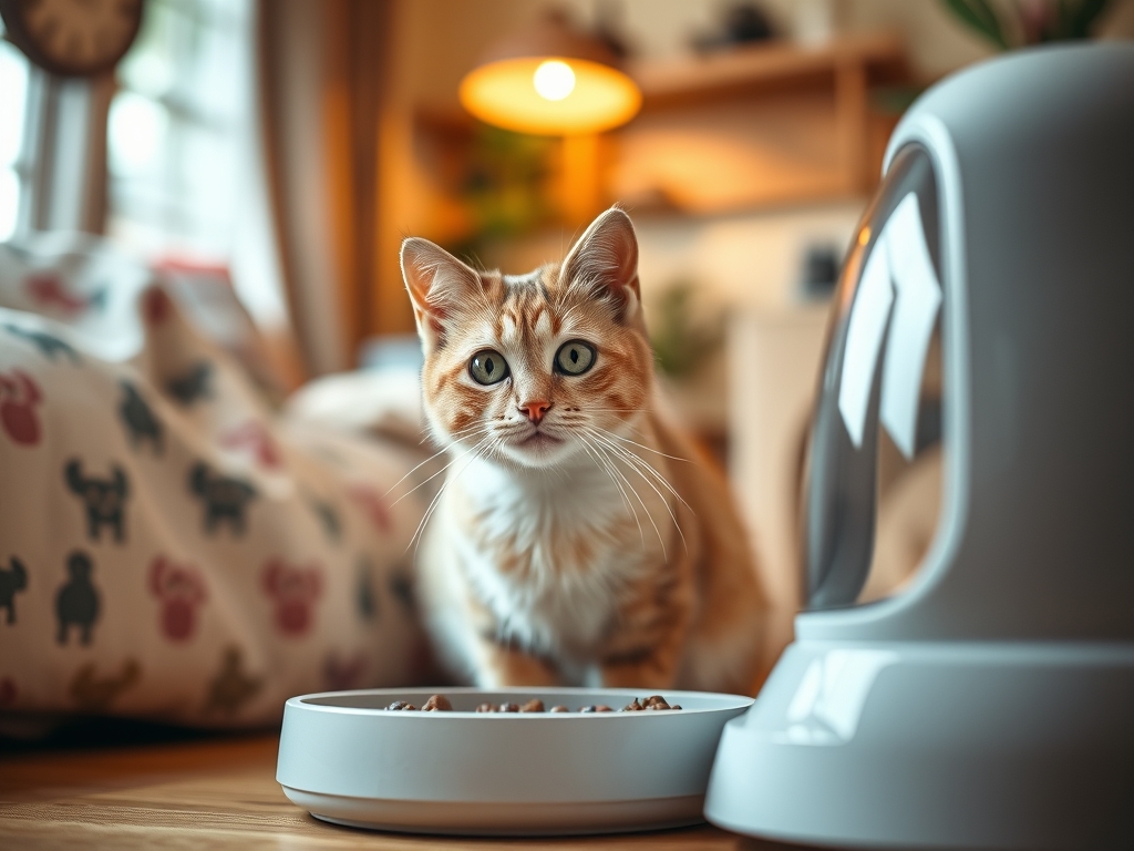 choosing the right automatic feeder for overweight cats - cat automatic feeders portion control guide hero image