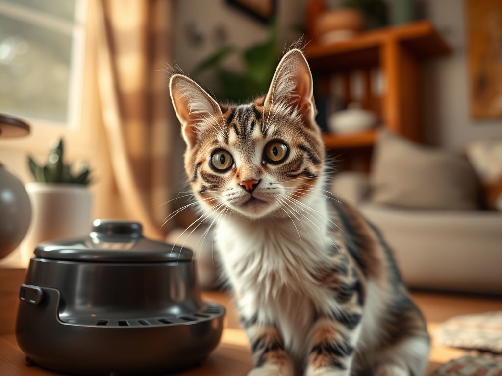 automatic feeder vs manual feeding for cats - cat automatic feeders voice recording guide hero image