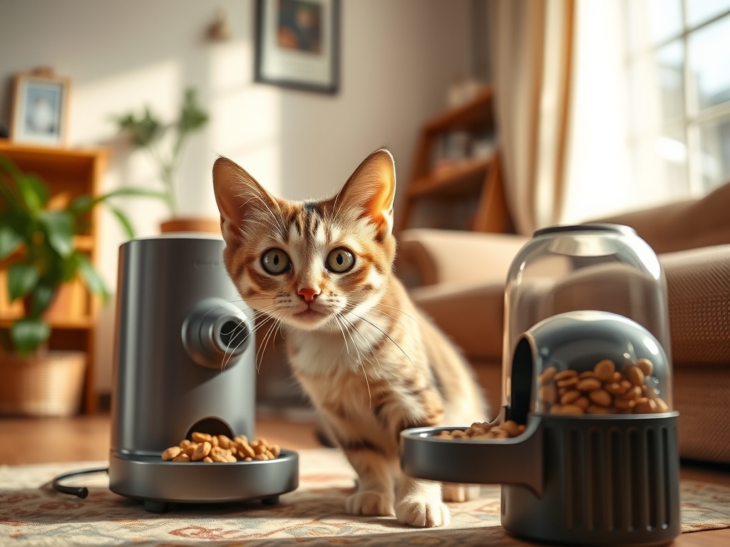 automatic cat feeder with camera and treat launcher - cat automatic feeders with camera guide hero image