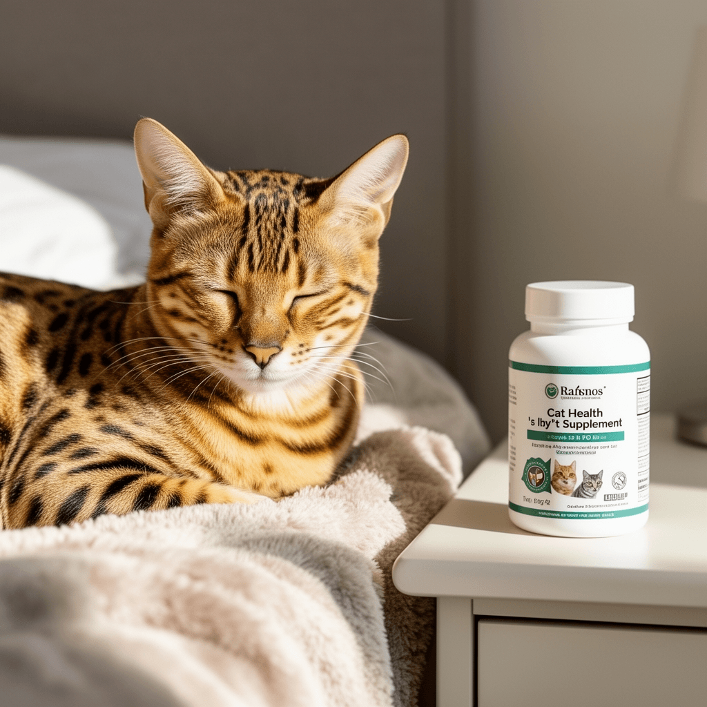 UPFAS Automatic Cat Litter Box Self Cleaning - APP Control with cat - professional product lifestyle photo
