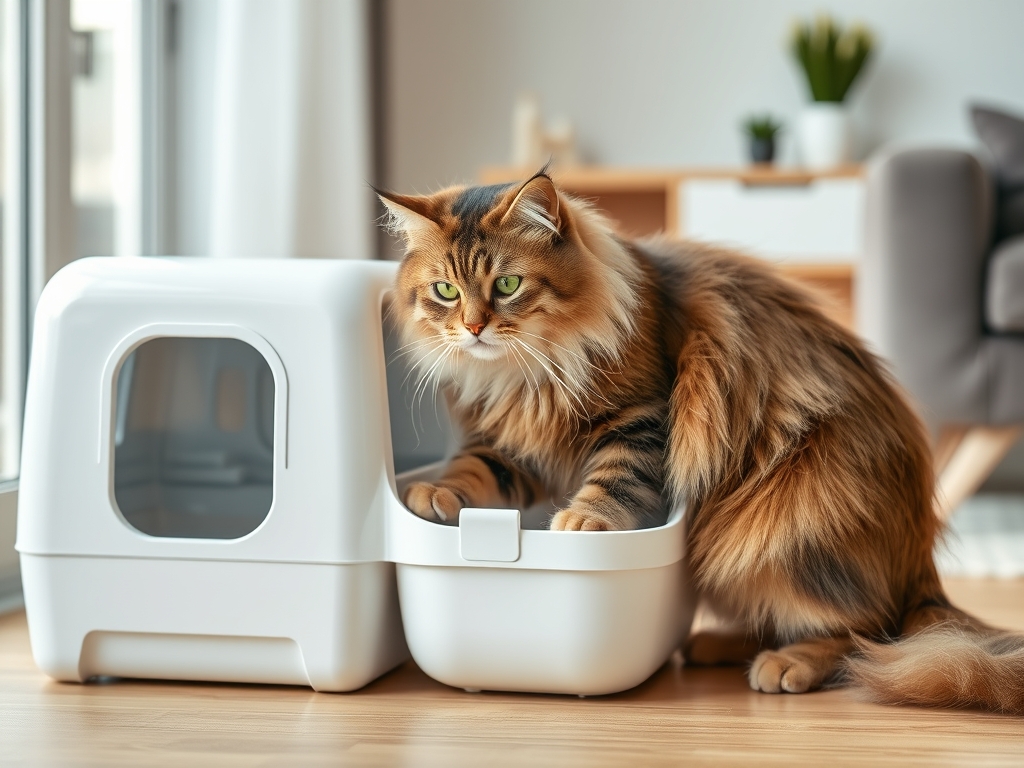 automatic litter box for long haired cats - cat automatic litter box cleaners guide hero image
