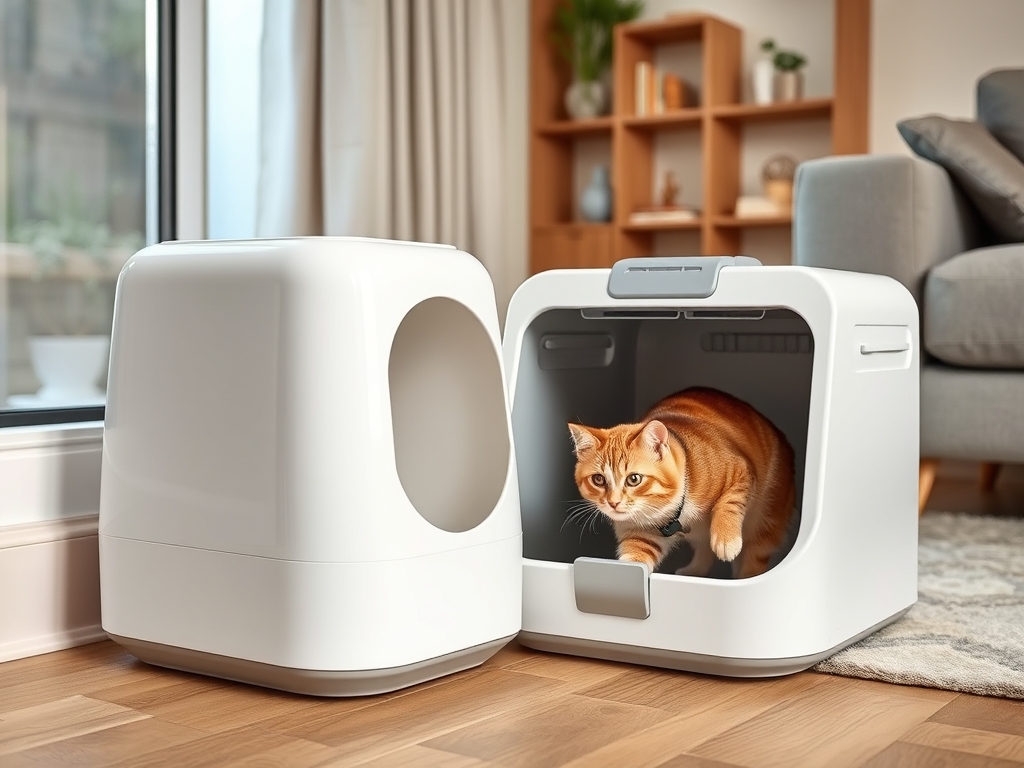 Costs and Value of Automatic Litter Boxes for Small Spaces - cat automatic litter box cleaners