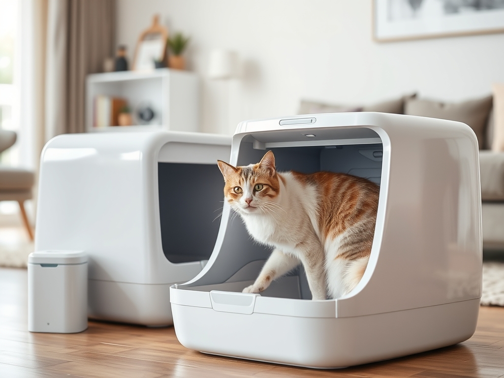 automatic litter box with carbon filter - cat automatic litter box cleaners guide hero image