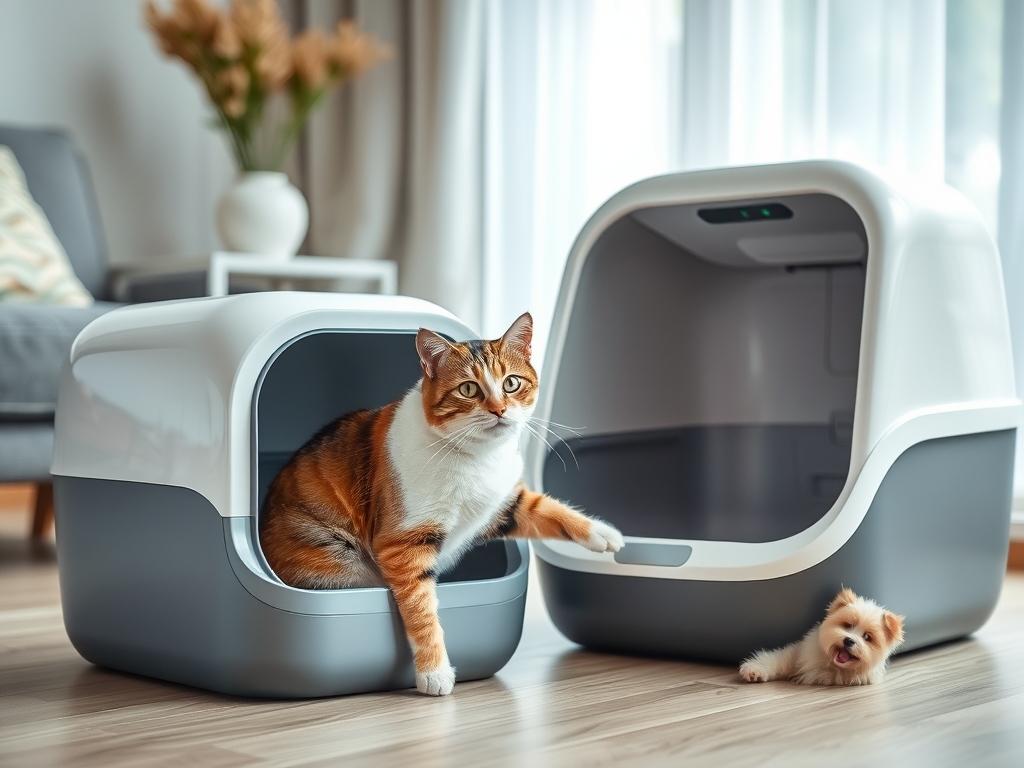 automatic litter box with customizable cycles - cat automatic litter box cleaners guide hero image