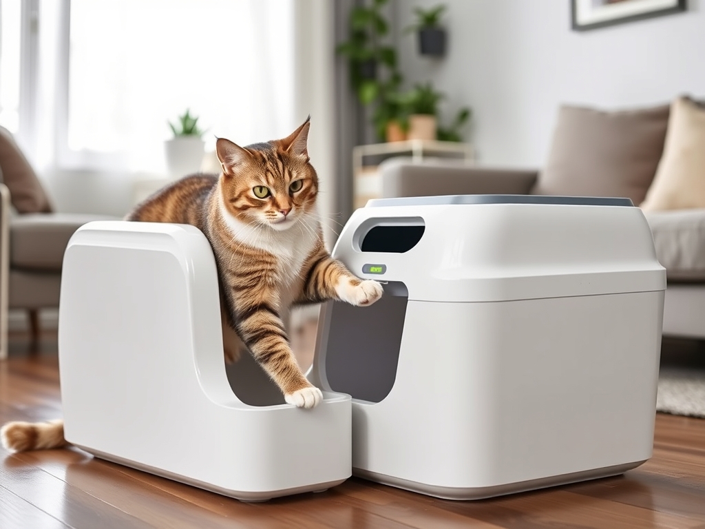 automatic litter box with easy assembly - cat automatic litter box cleaners guide hero image