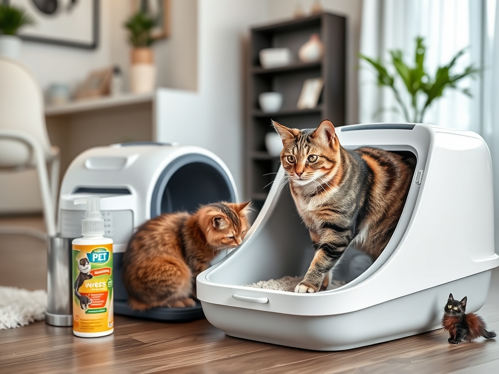 automatic litter box with easy cleaning - cat automatic litter box cleaners guide hero image