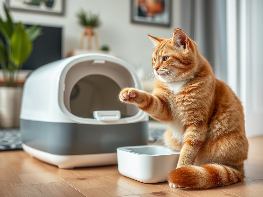 automatic litter box with smart sensors - cat automatic litter box cleaners guide hero image