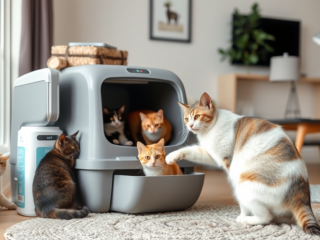 Costs and Value of Automatic Litter Boxes for Multiple Cats - cat automatic litter box cleaners