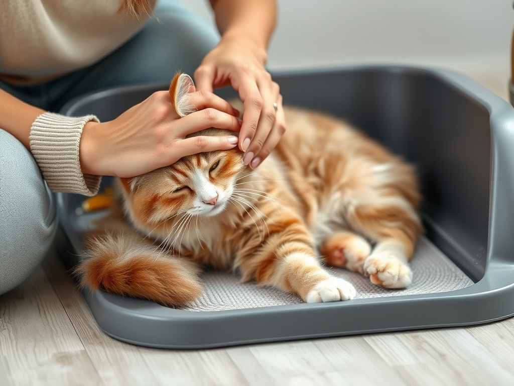 Cat owner reviewing how to choose the right automatic litter mat options for their pet in 2026