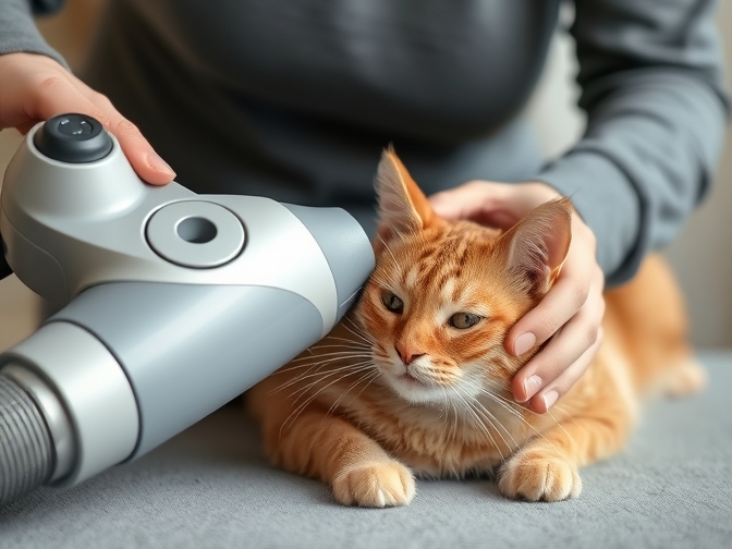 Cat owner reviewing pet hair vacuum buying guide for cat owners options for their pet in 2026