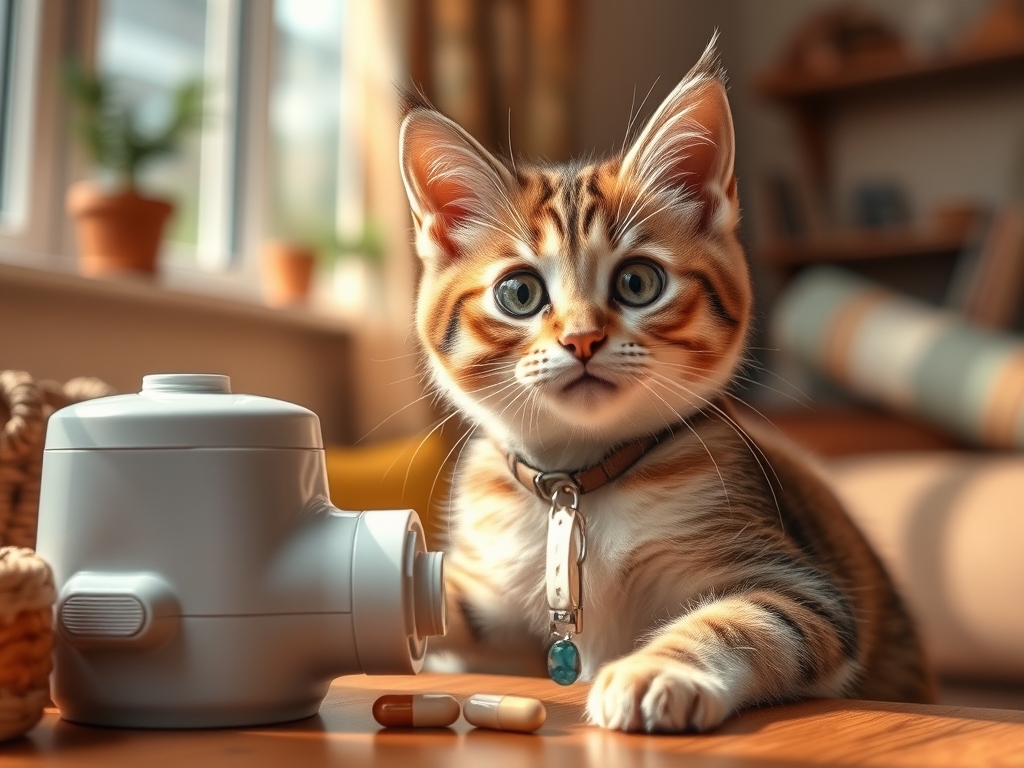 Cat owner reviewing how to use cat pill dispenser options for their pet in 2026