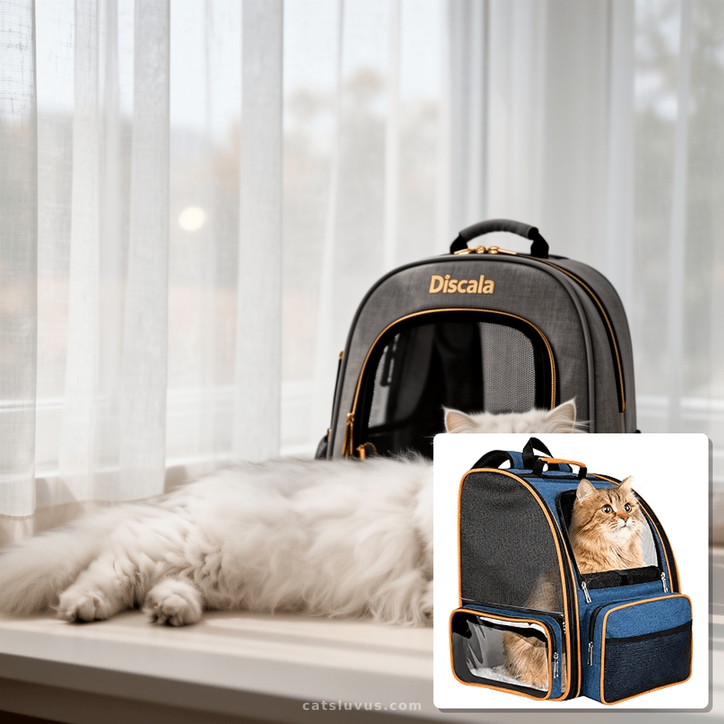 Soft Cat Carrier for Pets Up to 15 lbs with cat - professional product lifestyle photo