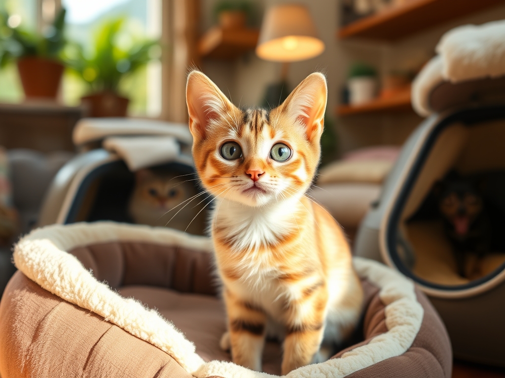 cat bed for travel and carriers - cat beds blankets guide hero image