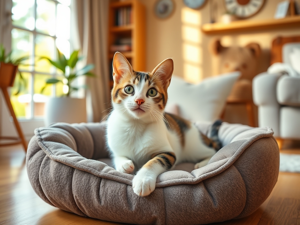 cat bed with orthopedic support - cat beds blankets guide hero image