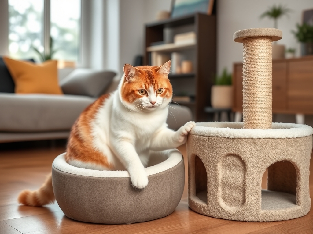 Top Picks for Cat Beds with Scratching Posts - cat beds blankets