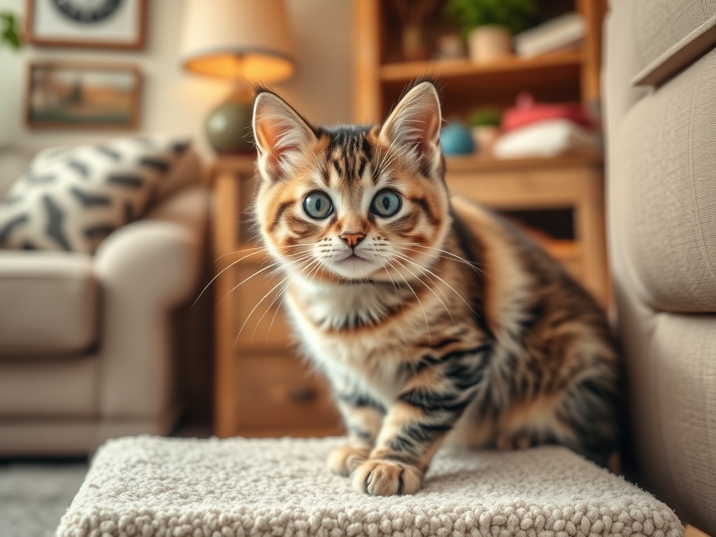 Cat owner reviewing cat scratching furniture solutions options for their pet in 2026