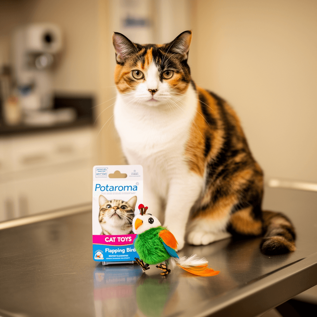 Manufactum Felt Worms Cat Toys with cat - professional product lifestyle photo