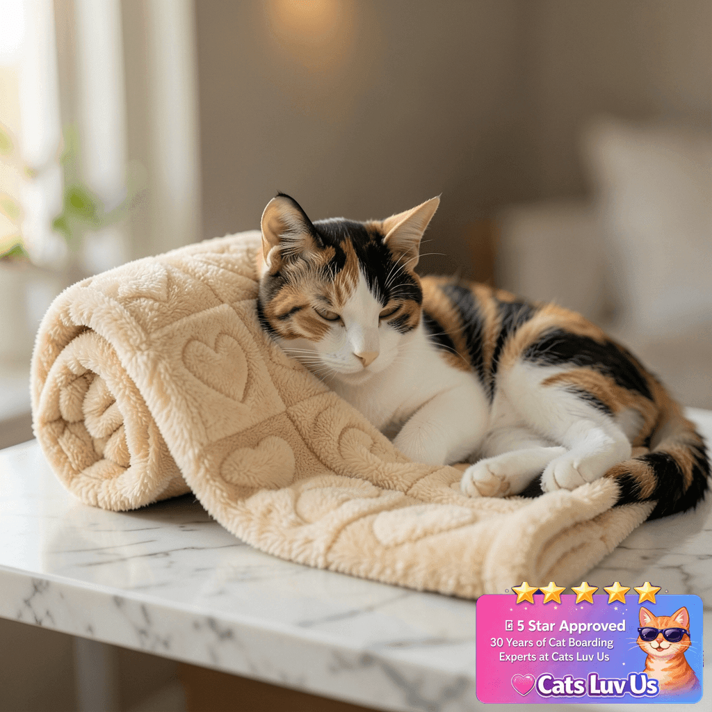gogobunny Pet Blanket for Dogs Cats with cat - professional product lifestyle photo