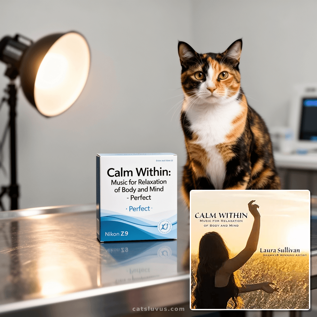 Calm Within: Music for Relaxation of Body and Mind - Perfect with cat - professional product lifestyle photo