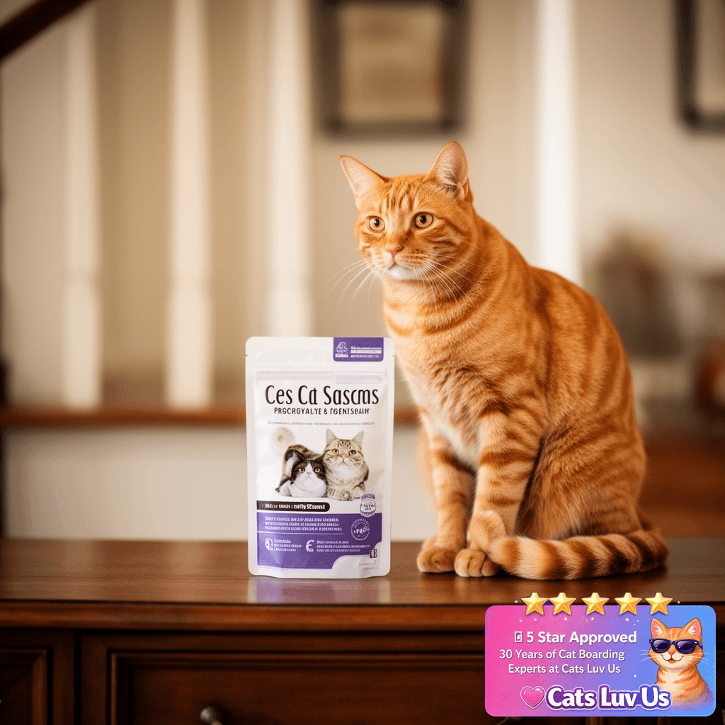 Cat Carrying Case Pet Dog Carrier Soft-Sided Cat Bag Airline with cat - professional product lifestyle photo