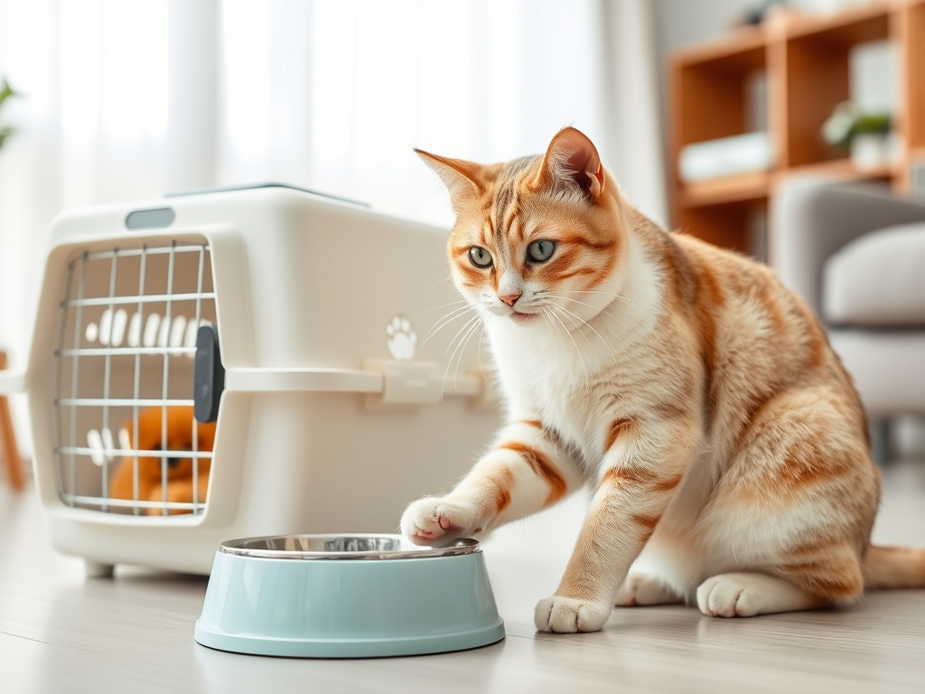 cat carrier with feeding bowl - cat carriers travel products guide hero image