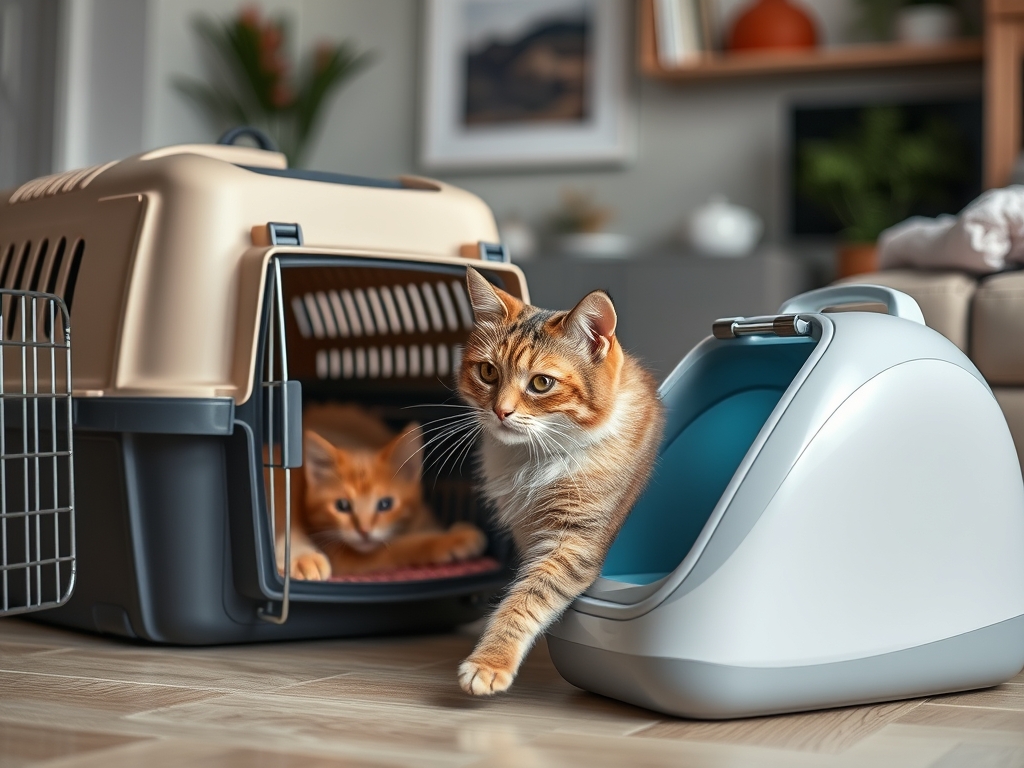 cat carrier with reflective strips - cat carriers travel products guide hero image