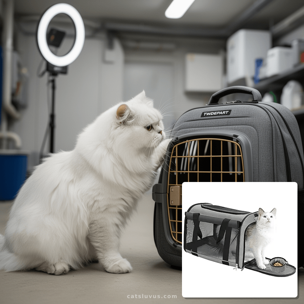 TWDEPART Cat Carrier Backpack - Multifunctional with cat - professional product lifestyle photo