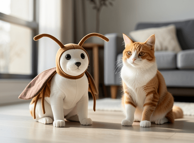 Cat owner reviewing cat clothes & costumes worth buying options for their pet in 2026