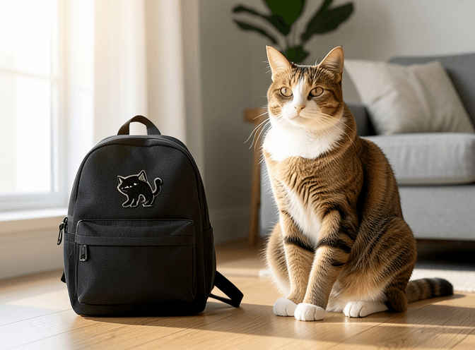 Cat owner reviewing diy cat clothes & costumes options for their pet in 2026