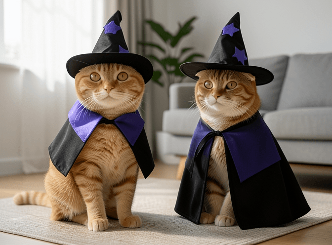 Cat owner reviewing top cat clothes & costumes reviews options for their pet in 2026
