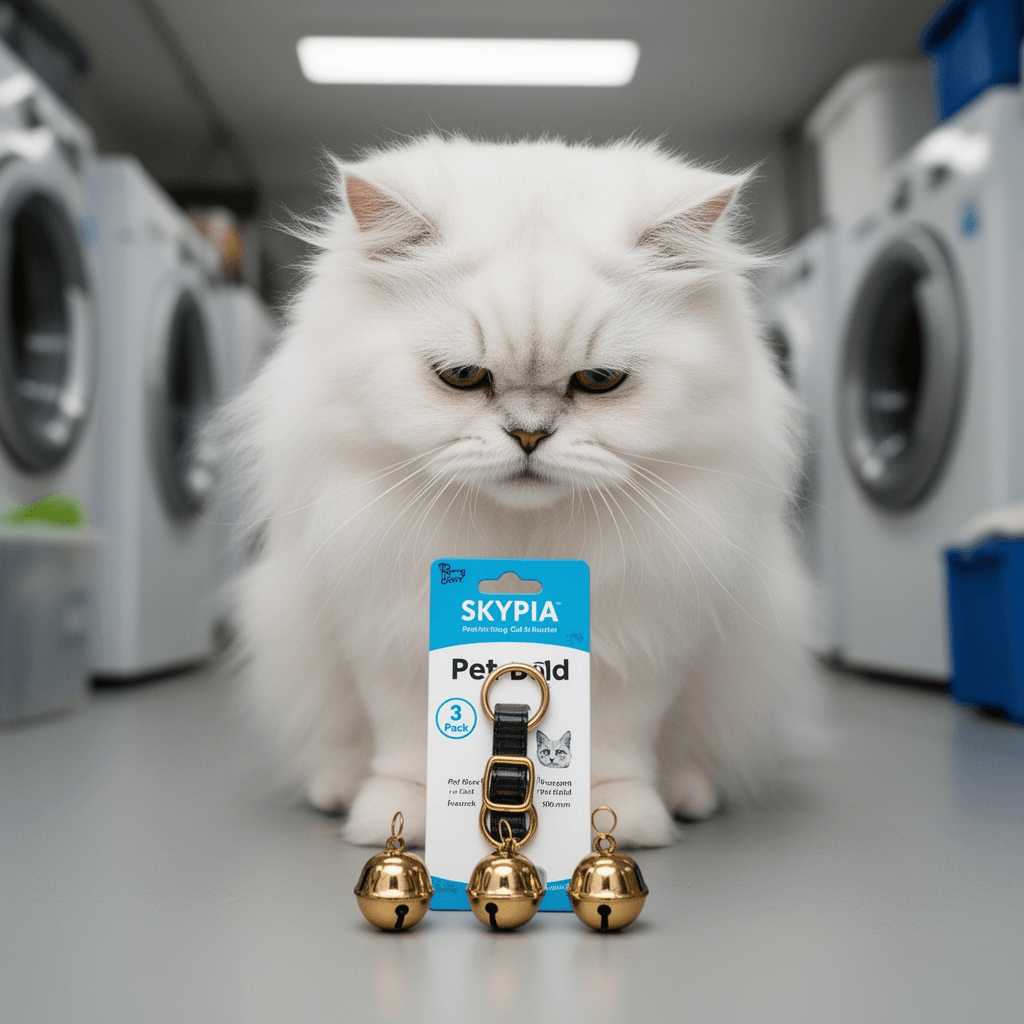 SKYPIA 3 Pack Pet Bells for Dog Cat Collar Charm Pet Pendant with cat - professional product lifestyle photo