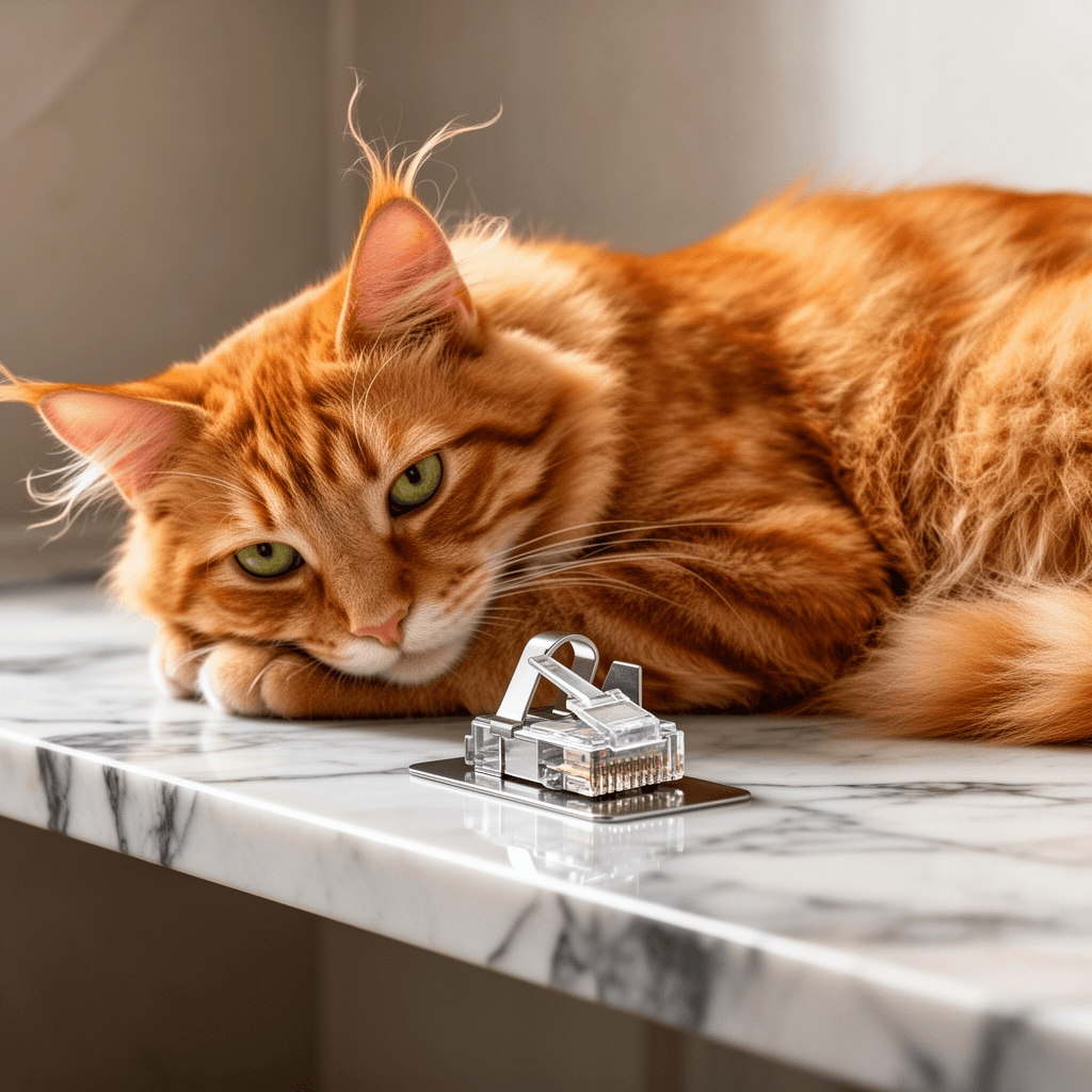 Cable Clips Nail in Cable Clips 100 Pcs 8mm Flat Ethernet with cat - professional product lifestyle photo