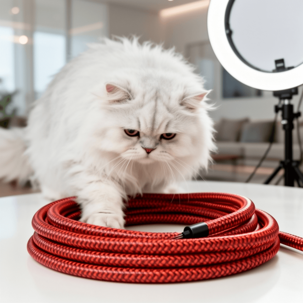 Heyiarbeit 10m/32.8ft PET Expandable Braided Sleeving 1/4- with cat - professional product lifestyle photo