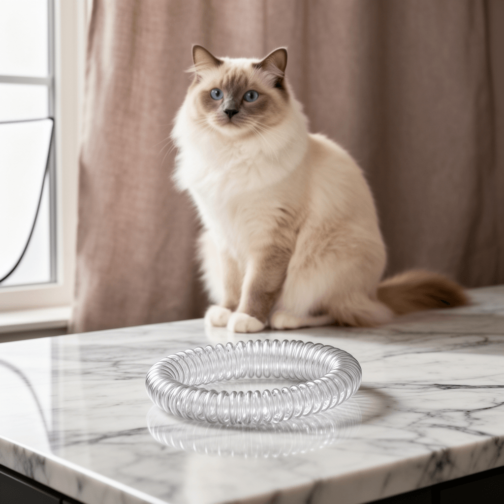 Delamu Cord Hider with cat - professional product lifestyle photo