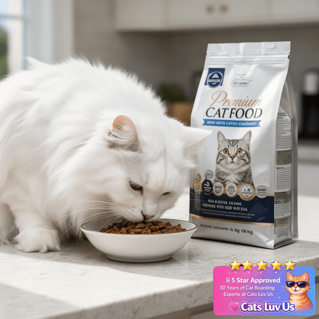 Greenies Cat Treats with cat - professional product lifestyle photo