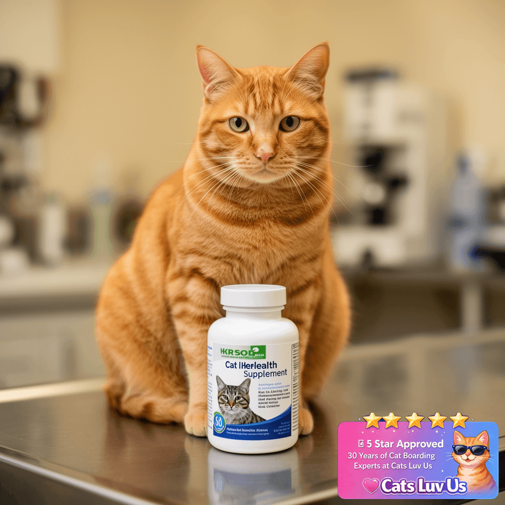 Fresh Breath Dental Bites for Cats – Crunchy & Creamy Cat with cat - professional product lifestyle photo